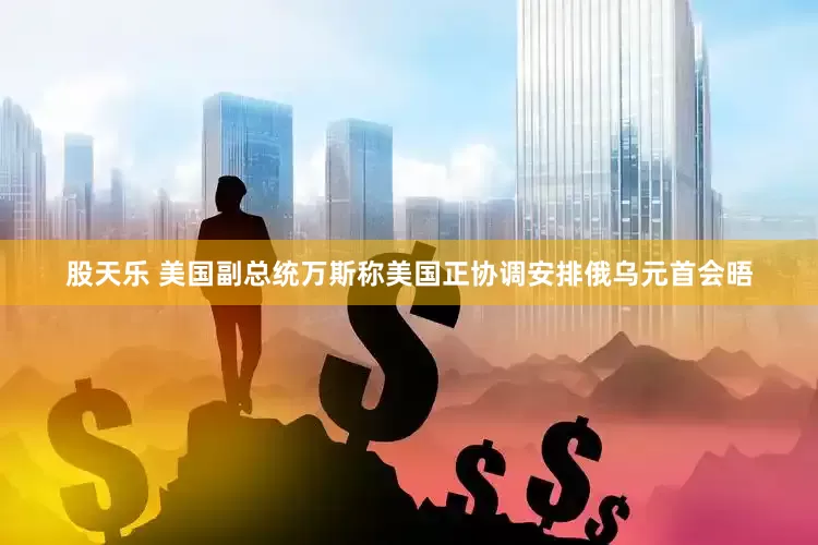 股天乐 美国副总统万斯称美国正协调安排俄乌元首会晤